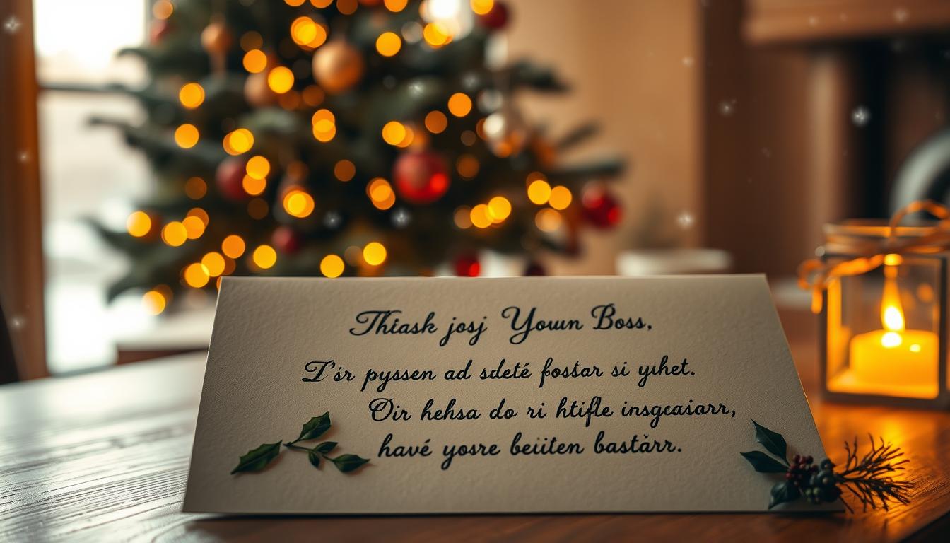 Życzenia bożonarodzeniowe dla szefa
