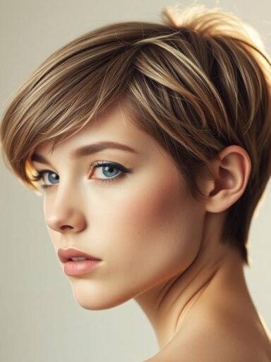 Fryzura pixie cienkie włosy